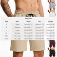 thumbnail image 3 of EOYWHK Men Shorts Athletic for Men Casual Elastic Waist Athletic Shorts for Men Soft Lightweight Breathable Shorts for Basketball Running Gym Active Yellow S, 3 of 9