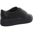 thumbnail image 3 of FitFlop Rally Women's Low Top Lace Up Leather Sneakers in Black Size 9, 3 of 6