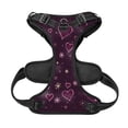 thumbnail image 5 of Lsque Snowflakes and Hearts Dog Harness, No-Pull Pet Harness with 2 Leash Clips, Adjustable Soft Padded Dog Vest with Easy Control Handle for Large Dogs-Medium, 5 of 9