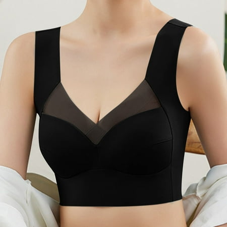 Baodmurt Bras for Women Lounge & Sleep Bralette Lingerie  Underwear  Black 30ABC