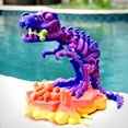 thumbnail image 6 of 3D Printed of Tyrannosaurus Rex with Articulated Bones, 3D Printed Dinosaur Toys Decor for Stress Relief, 6 of 7