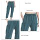 thumbnail image 4 of Pantalones deportivos para mujer, cintura elástica, bolsillos grandes, diseño de línea dividida, pantalones de chándal informales de moda, azul pavo real XL, 4 of 5