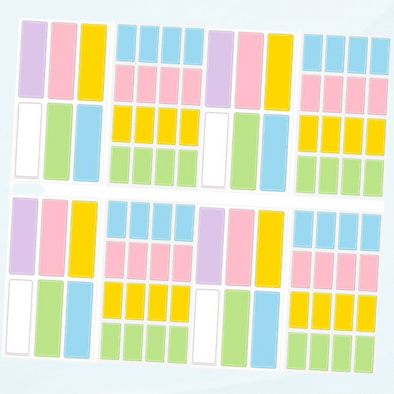 40 Sheets Self-Adhesive Label Colored Labels Sticker Labels Color Stickers File Folders Insertable Tabs Folder Labels Stickers Paper Classified Marking Sticker Name Tag Sticker