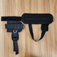 thumbnail image 4 of 2 Pieces Ankle Straps Pedal Rope Glute Exercises Workout Ankle Cuff Set Black, 4 of 5