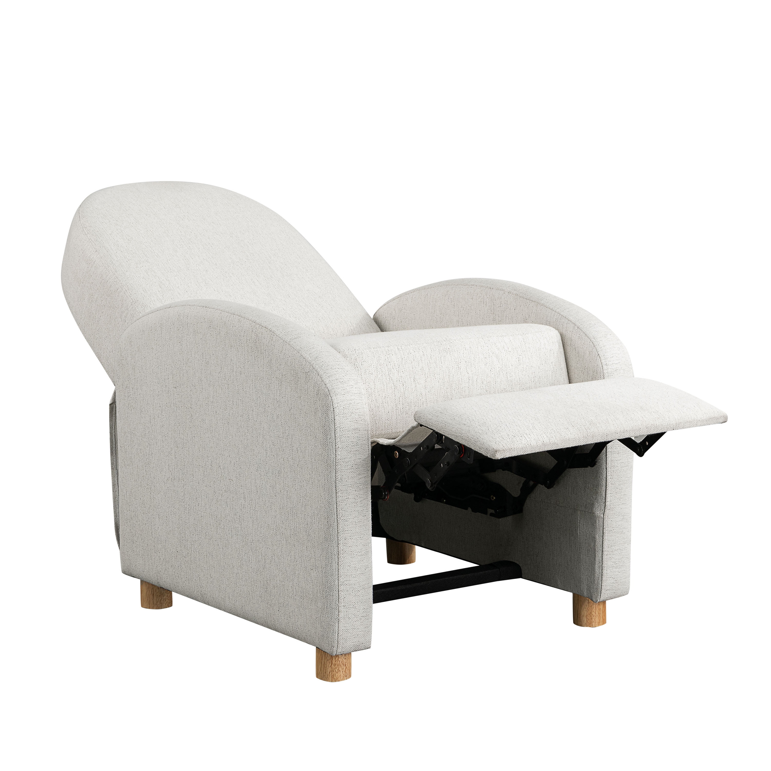 Relax-A-Lounger Lansing Modern Pushback Recliner, Cream Fabric
