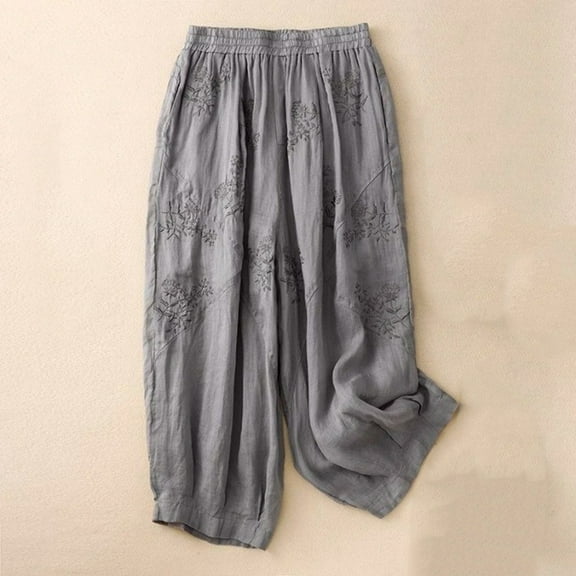 Hauaitttt Women's Spring Summer Loose New Vintage Wide Leg Pants Casual Pants Windbreaker Pants Women Track Sweatpants Women Linen Pants for Women Casual Summer Dress Pants for Women Business Casual