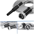 thumbnail image 3 of FONDOTIN Backyard Hose Water Hose Silver PVC Telescopic Watering 1Pack, 3 of 6