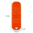 thumbnail image 4 of Manopla de silicona para bebé, mordedor, juguetes infantiles suaves para aliviar la dentición (naranja) Tmvgtek libre de BPA, 4 of 9