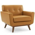 thumbnail image 2 of Modway Engage Top-Grain Leather Living Room Accent Armchair in Tan, 2 of 8