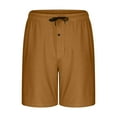 thumbnail image 3 of Chiccall Men's Casual Summer Beach Shorts Stretch Soft Wide Leg Shorts Drawstring Elastic Waist Pajama Shorts for Men, 3 of 7