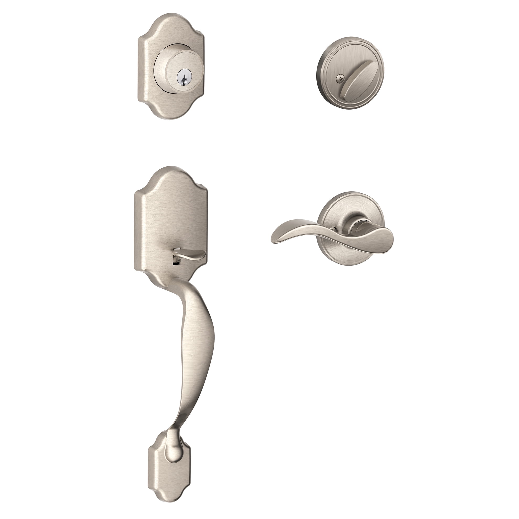 Dexter by Schlage JH60VPRS619SEV Satin Nickel Single Cylinder Paris