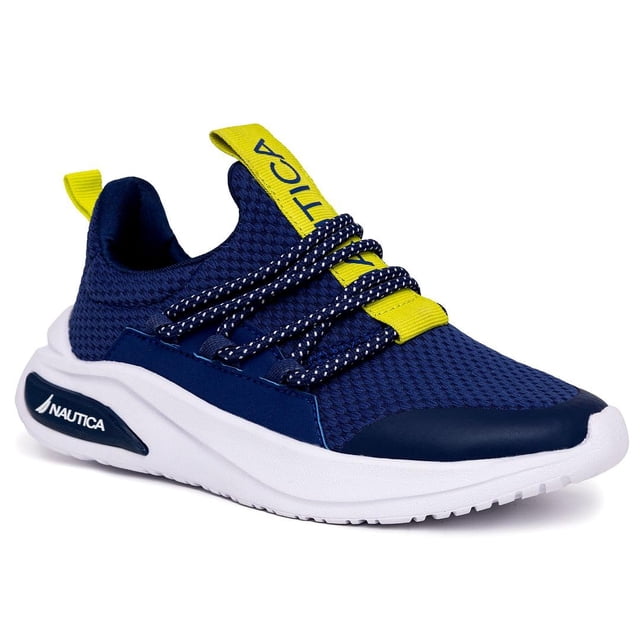 Zapatillas deportivas sin cordones Nautica para niños Bungee Cobalt Lime