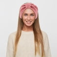 thumbnail image 2 of Unique Bargains 1 Pc Fashion Headband Popcorn Stitch Bow Pattern Dusty Pink, 2 of 5
