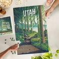 thumbnail image 2 of Lantern Press 1000 Piece Jigsaw Puzzle, Utah, Walk in the Woods, Day Hike, 2 of 5
