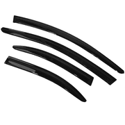 IKON MOTORSPORTS, Window Visor Compatible With 2008-2017 Mitsubishi Lancer Evolution Vent Sun Shade Rain Guards Side Window Deflectors