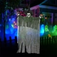 thumbnail image 5 of CXALSSY Halloween Decor, Halloween Decorations, Halloween Decorations Indoor, Halloween Indoor Decor,Halloween Hanging Skeleton Ghost Decorations - 47.24in Hanging Grim Reapers, 5 of 6