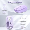 thumbnail image 5 of Wireless Mouse, 2.4G Quiet Computer Mouse with USB Receiver, 4 Buttons Portable Cordless Mice for Chromebook, Laptop, PC, Mac, 800/1200/1600 DPI, 5 of 8