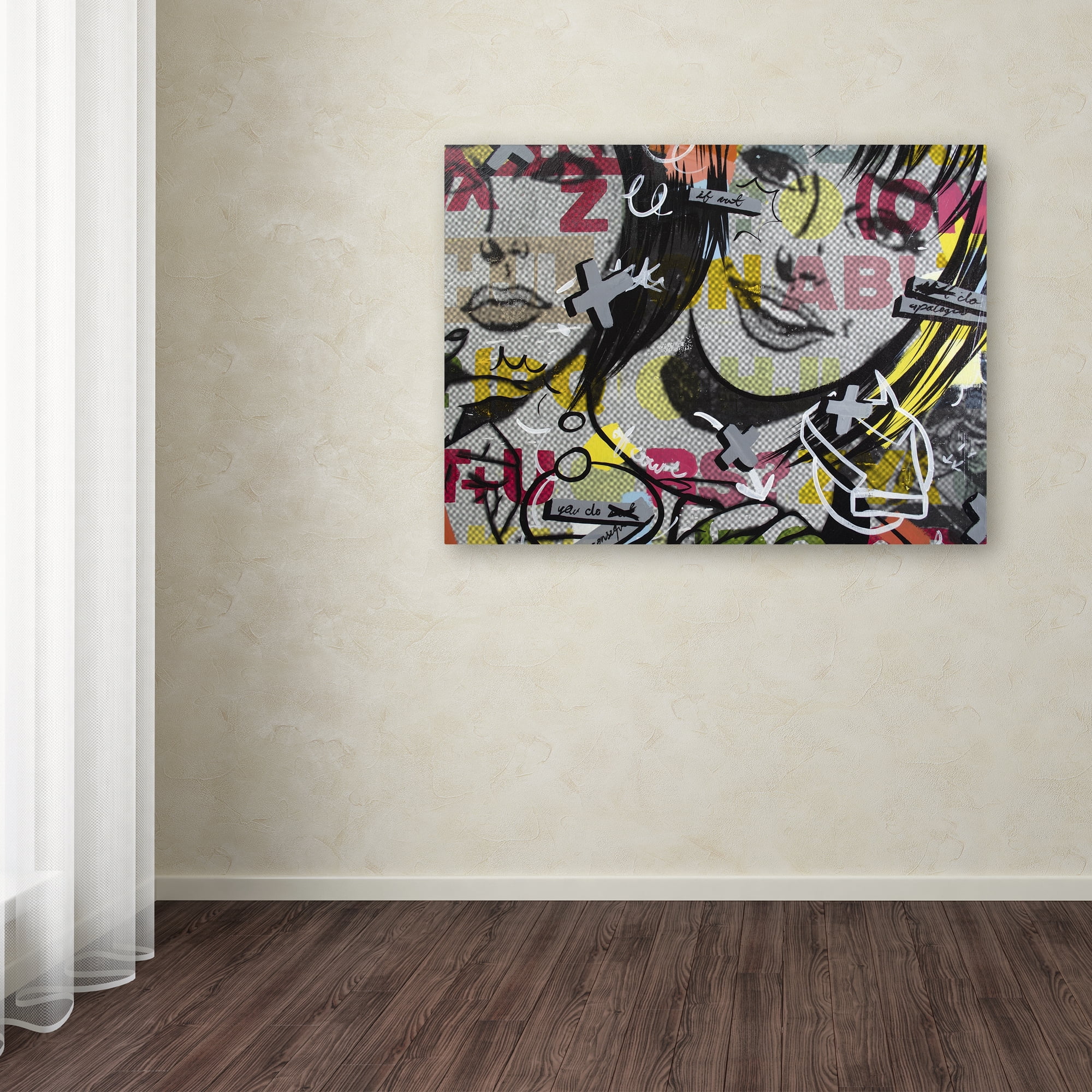 Trademark Fine Art "Apologies" Canvas Art by Dan Monteavaro