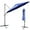 Navy, variant on Costway 11ft Patio Offset Umbrella Cantilever Rotation Aluminum Tilt Cross Base Orange
