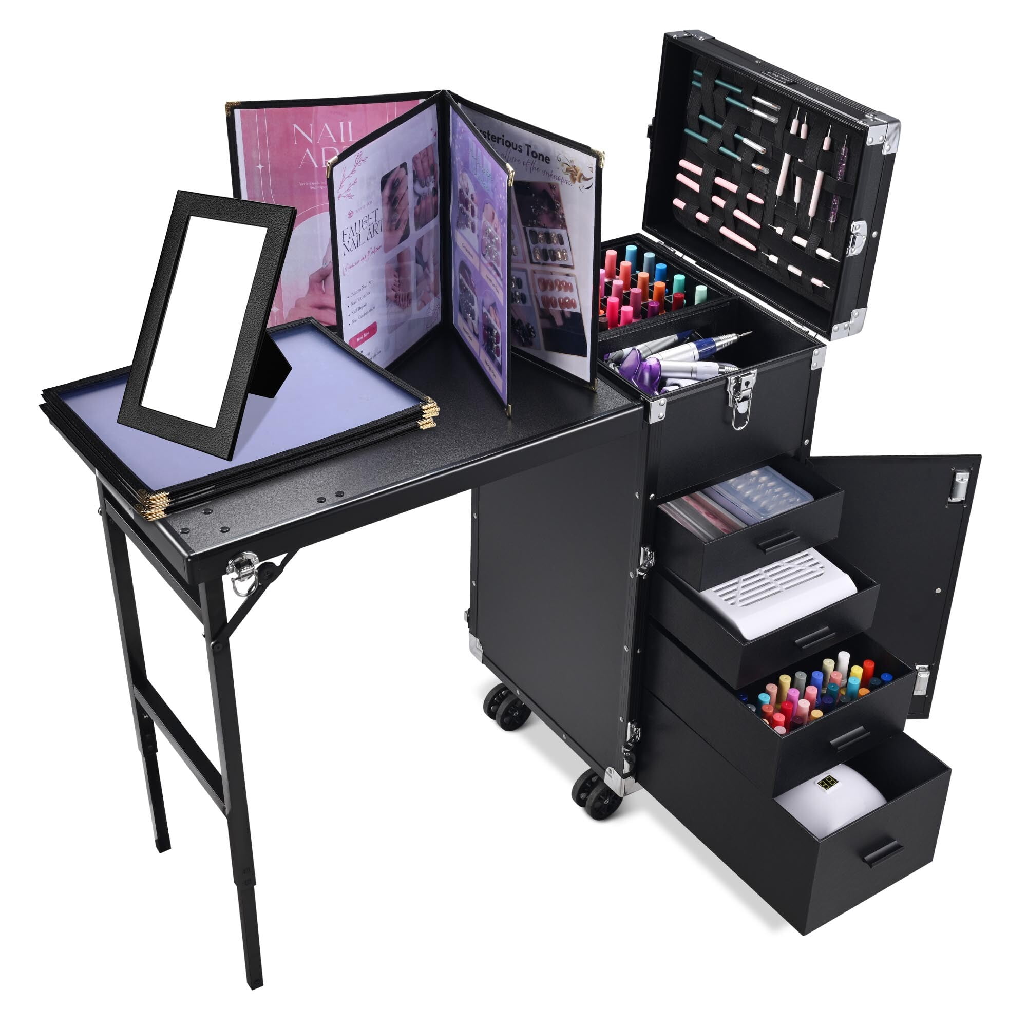 Byootique Portable Manicure Table Desk 33