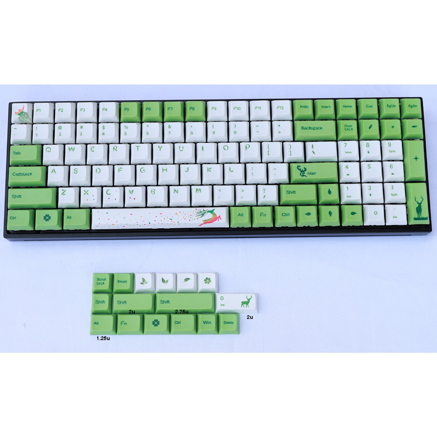 XDAL Keycap Thermal Sublimation PBT Material Customized Ergonomics Linear for Mechanical Keycap Gateron, Kailh, Cherry MX Axes