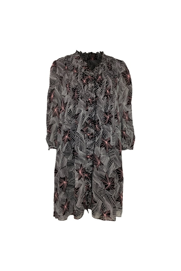 Pre-Owned Diane Von Furstenberg Layla Mini Dress in Multicolor Viscose