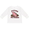thumbnail image 3 of Inktastic Future Pig Farmer with Cute Pig Family Boys or Girls Long Sleeve Toddler T-Shirt, 3 of 5