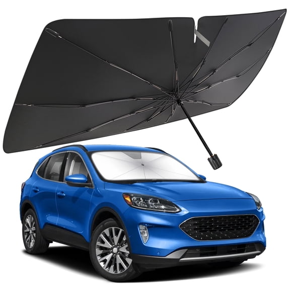 Windshield Sun Shade Umbrella for Ford Escape 2012-2025, Foldable Car Umbrella Sunshade with UV Block Front Window Cover (Heat & Sun Protection)