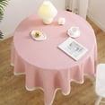 thumbnail image 4 of Pink Pink Checkered Cotton Linen Tablecloth With Tassel Accent For Dining Table And Home Decor, 4 of 6