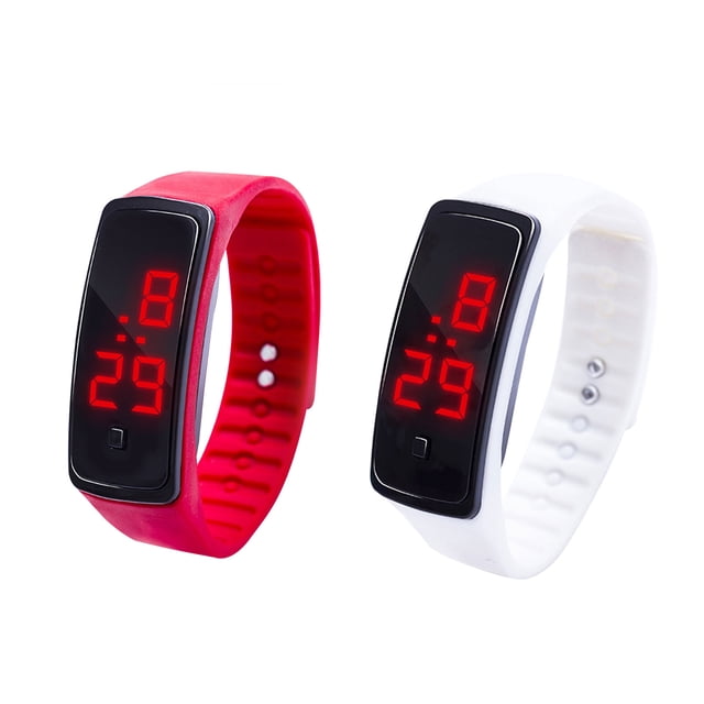 Up to 65% Off College Style Student Net Red Small Square Electronic Smart Watch Necklace Rings Earring Jewelry on Clearance