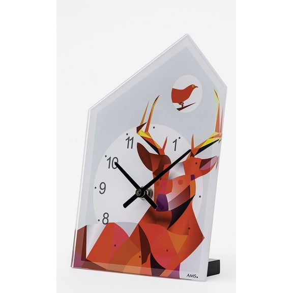 Mantel-clock with quartz movement from AMS