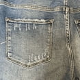 thumbnail image 4 of Vervet Womens Distressed High Rise Denim Shorts Blue XS, 4 of 4