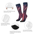 thumbnail image 3 of Fotbe Fireworks3 Calcetas Divertidas Estampadas para Hombre y Mujer, Calcetas de Algodón hasta la Rodilla para Caminar, Correr, Enfermería y Embarazo, 3 of 6