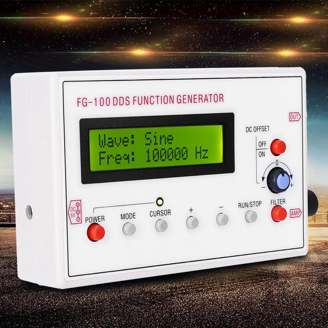 DDS Générateur de Signal de Fonction, 1HZ-500KHz Générateur de Signal DDS Générateur de Signal de Module de Signal de Compteur de Fréquence, pour le Test de Signal Sine