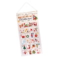 thumbnail image 4 of Bolsa de almacenamiento colgante BLESIY calendario de adviento navideño 24 bolsillos, 4 of 8