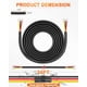 thumbnail image 5 of Cable eléctrico NAOEVO, calibre 16, 3 conductores, 30 pies 12 V, 5 of 6