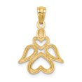 thumbnail image 3 of Pendentif Ange Concave avec Cœurs Finition Or Jaune 14K, 3 of 4
