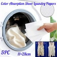 thumbnail image 1 of Oleegame 1PC Ten Dollar Items Laundry Washing Dyeing Use Absorption Sheet Proof Papers Mixed Machine Color Cleaning Supplies White, 1 of 9