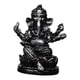 thumbnail image 4 of Estatua del Señor Ganesha Escultura religiosa de Buda Artesanía Arte Artesanía Decoración del hogar Negro 47 x 42 x 6 cm, 4 of 9