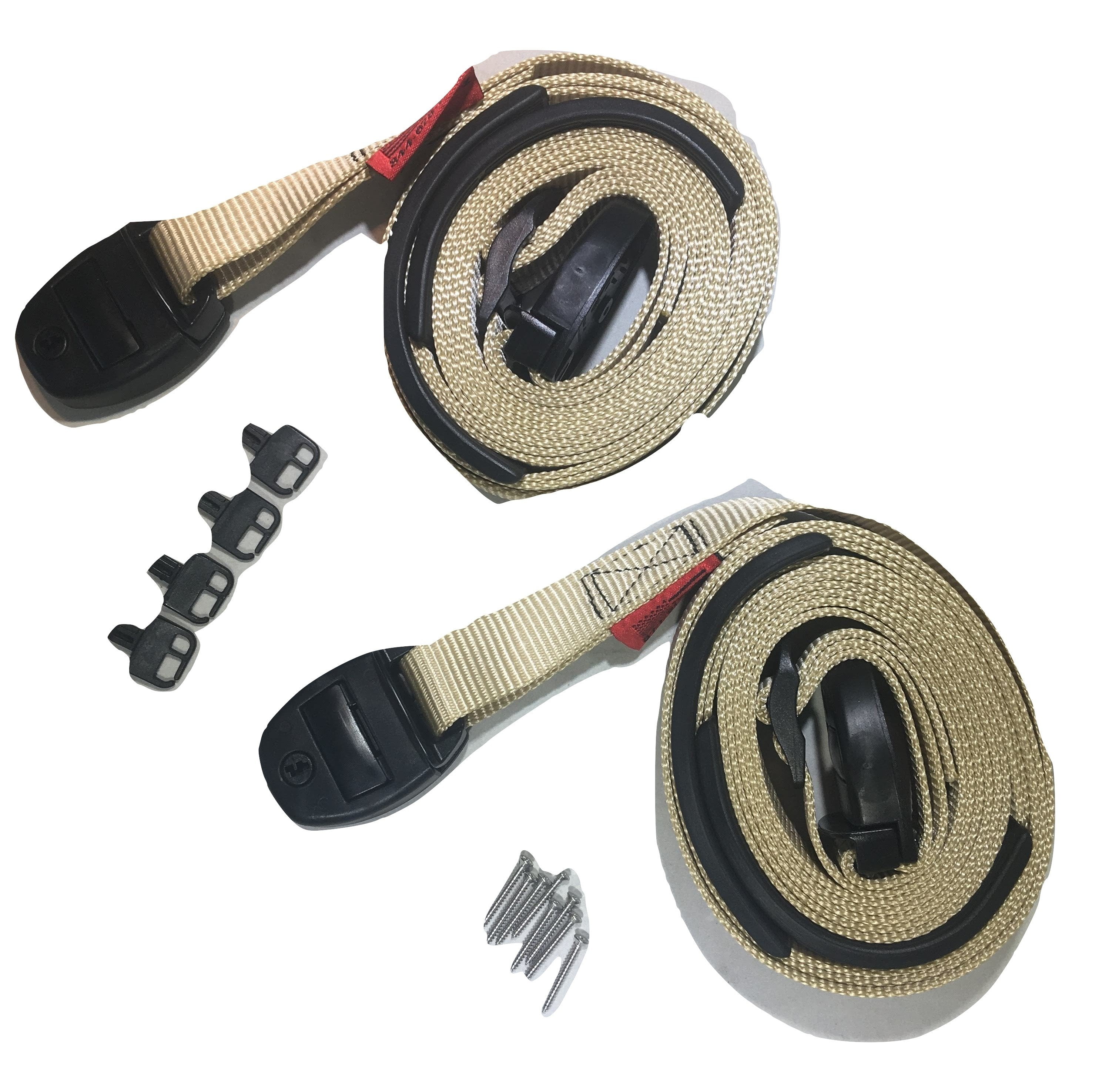 Nexus Locking Center Release Spa Hot Tub Cover Adjustable Wind Straps Tan