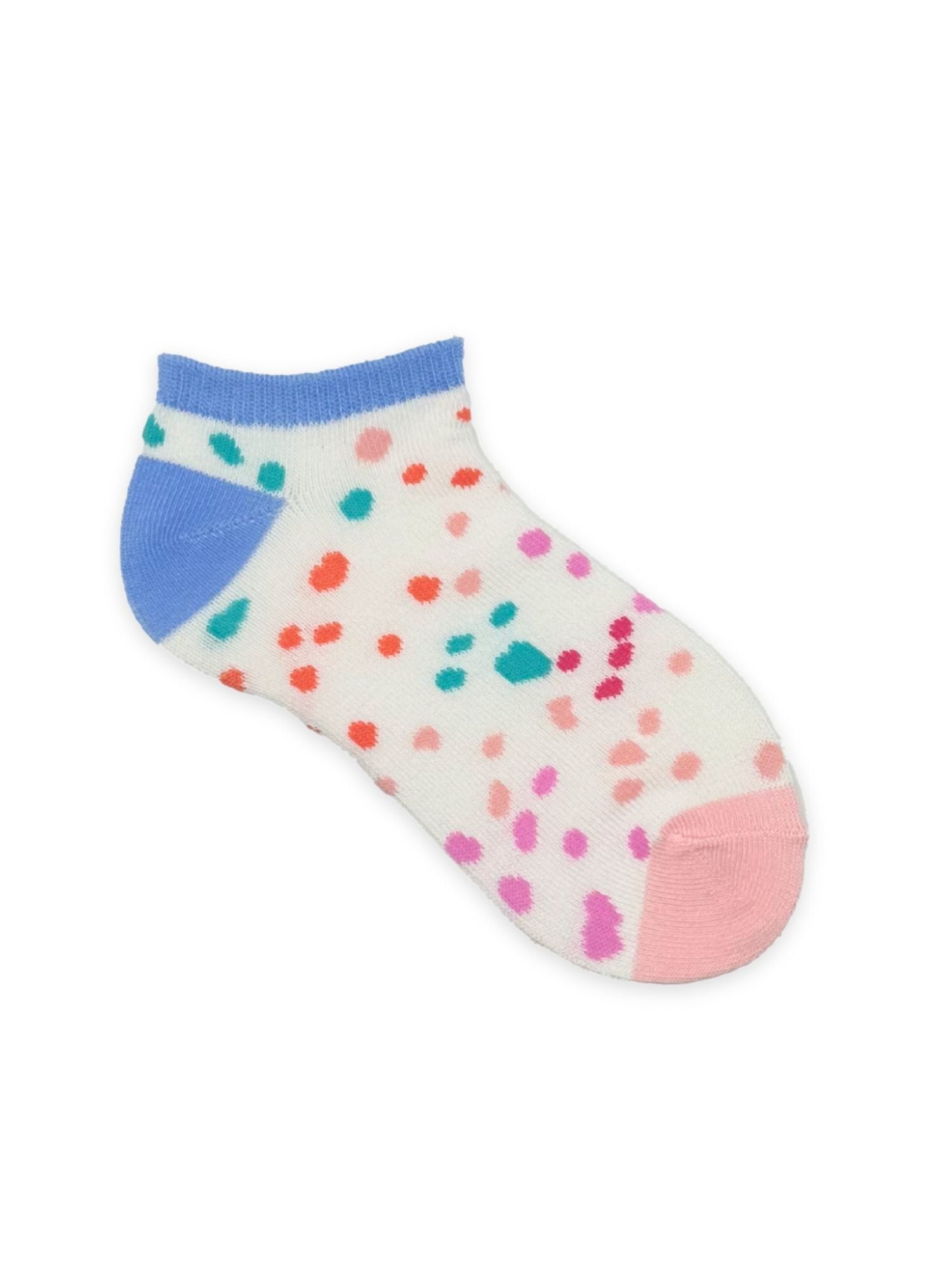 Wonder Nation Girls No Show Fashion Socks, 6-Pack, Sizes S-L