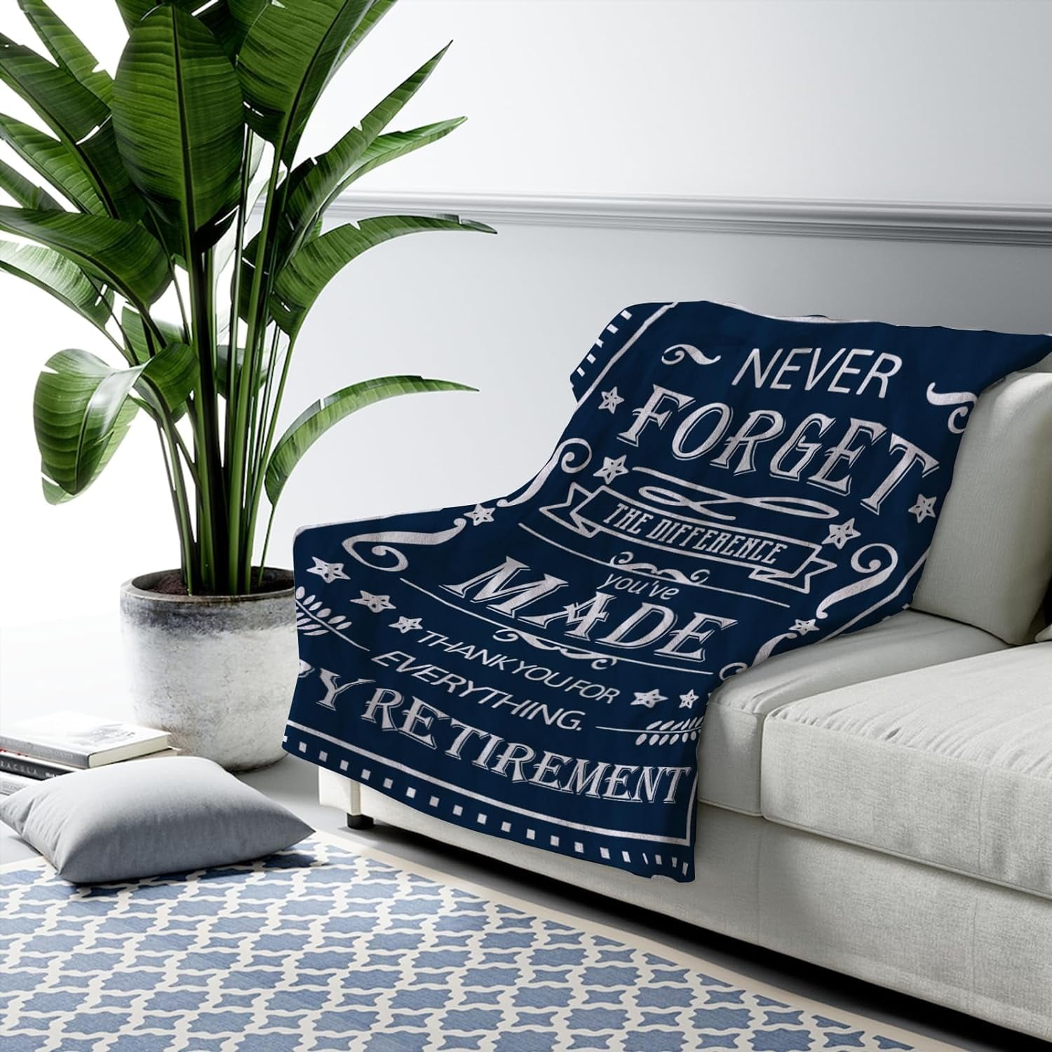 Retirement Gifts for Men - Retirement Gifts for Women -Retirement Gift Blanket 50"x 40" - Best Retirement Gifts for Coworker Boss - Gifts for Coworkers Men - Funny Retired Throw Blankets
