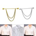 thumbnail image 1 of Clips de Moda para Cuello con Cadena Alfiler de Solapa Formal Yinane, 1 of 8
