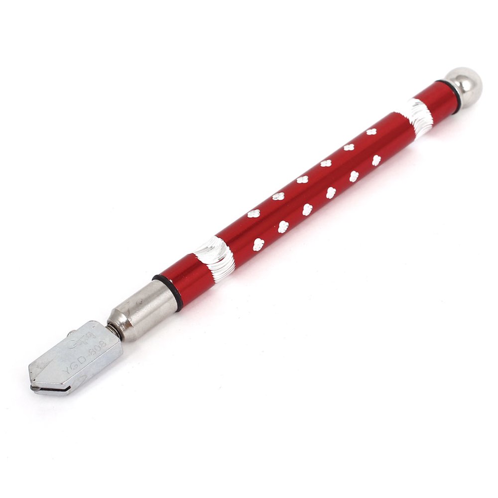 Portable Hand Tool Carbide Tip Oil Feed Glass Cutter Red