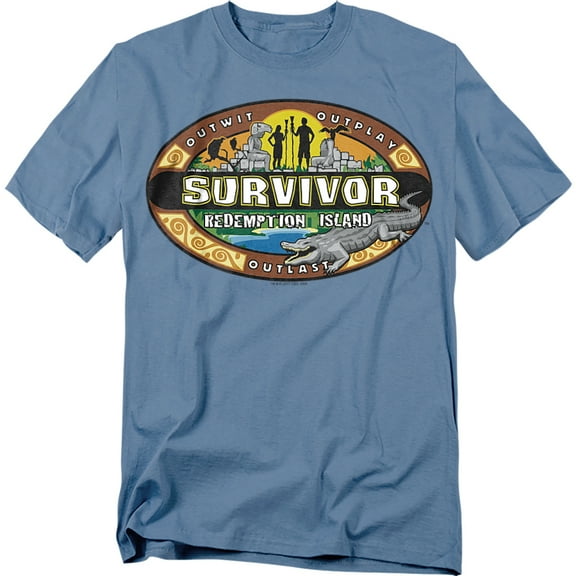 Survivor Men's Redemption Island T-shirt Large Blue