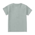 thumbnail image 4 of Tdoqot Toddler Girls Cotton T Shirts- Crewneck Kids Clothes Short Sleeve Casual Summer Tops with Buttons Green Size 4 T, 4 of 4