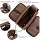 thumbnail image 4 of Neceser para hombre, piel de poliuretano (PU), bolsa de viaje grande impermeable, bolsa de lavado, bolsa de cosméticos con bolsa de cuero seca y húmeda, 4 of 5