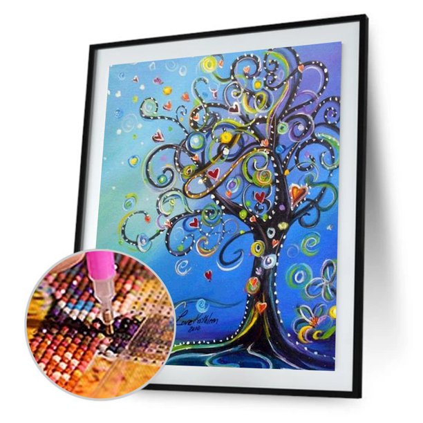 Taladro diamante pintura (DB5753) 5D DIY árbol de dibujos animados completo punto de cruz bordado Kit 30x40cm FLhrweasw Nuevo