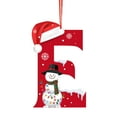 thumbnail image 1 of Adornos navideños, adornos navideños, regalos navideños, árbol de Navidad acrílico 2D, colgante de 26 letras, regalo decorativo, colgantes para fiestas navideñas familiares, objetos colgantes, 1 of 6