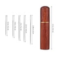 thumbnail image 1 of SHISUYAN Embroidery Needles for Hand Sewing Stainless Steel with Wooden Storage Case Dark Red Fits Home Use 1 Set, 1 of 8
